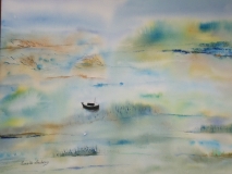 Paysage pastel 40 x 30 cm